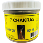 7 Chakras Cone Incense - Fresh Hand Made