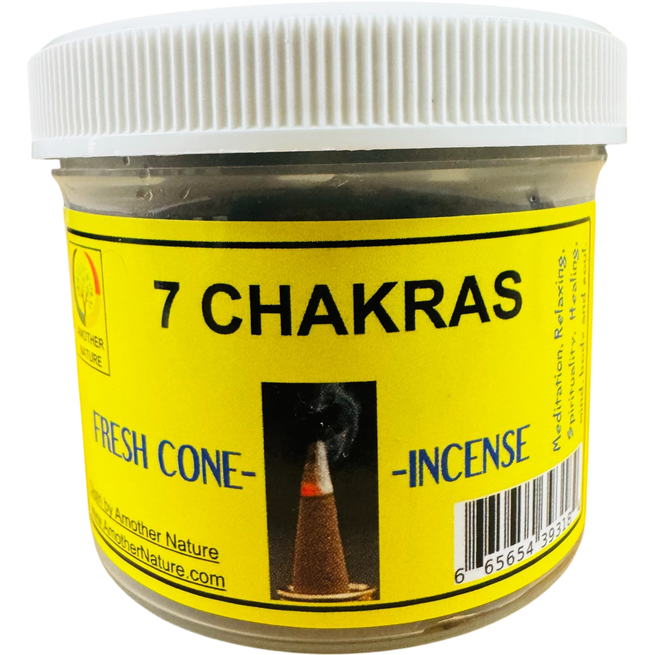 7 Chakras Cone Incense - Fresh Hand Made