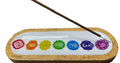 7 Chakras Color Boat Traditional Incense Burner