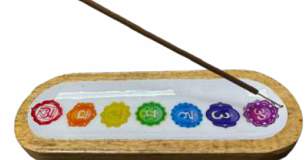 7 Chakras Color Boat Traditional Incense Burner