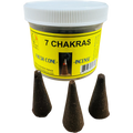 7 Chakras Cone Incense - Fresh Hand Made