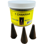7 Chakras Cone Incense - Fresh Hand Made