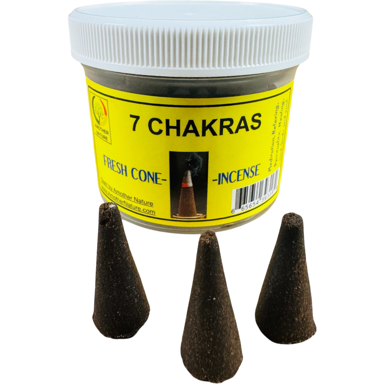 7 Chakras Cone Incense - Fresh Hand Made
