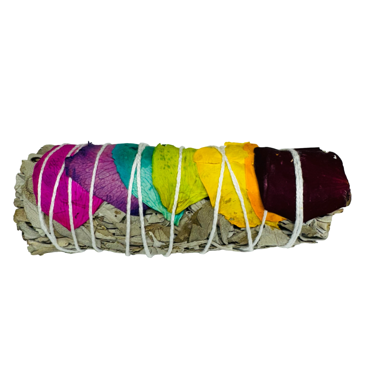 7 Chakras White Sage Smudge -(2 Pieces)