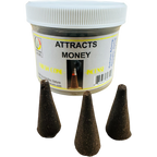 Attracts Money Cone Incense - Fresh Hand Made