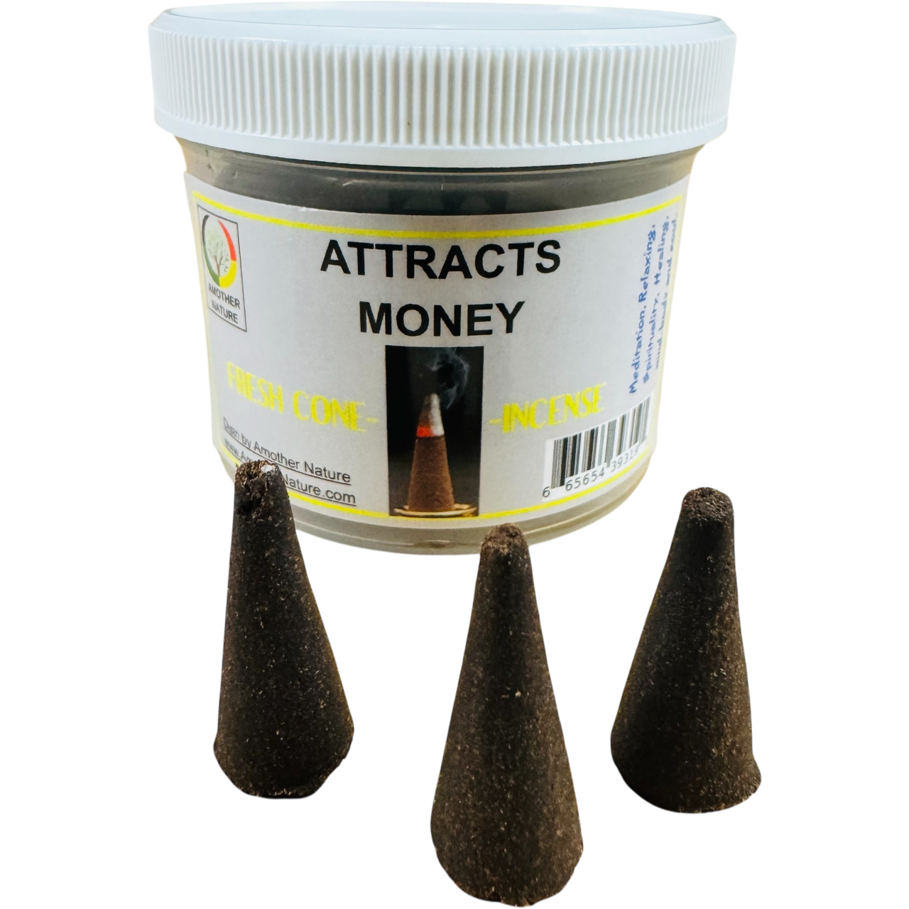 Attracts Money Cone Incense - Fresh Hand Made