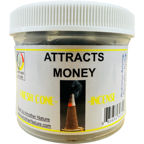 Attracts Money Cone Incense - Fresh Hand Made