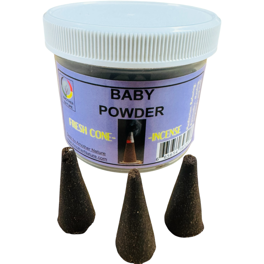 Baby Powder Cone Incense -Fresh Hand Made