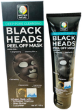 Black Heads Peel Off Mask -Infuse with Activated Charcoal, Shea Butter & Cucumber