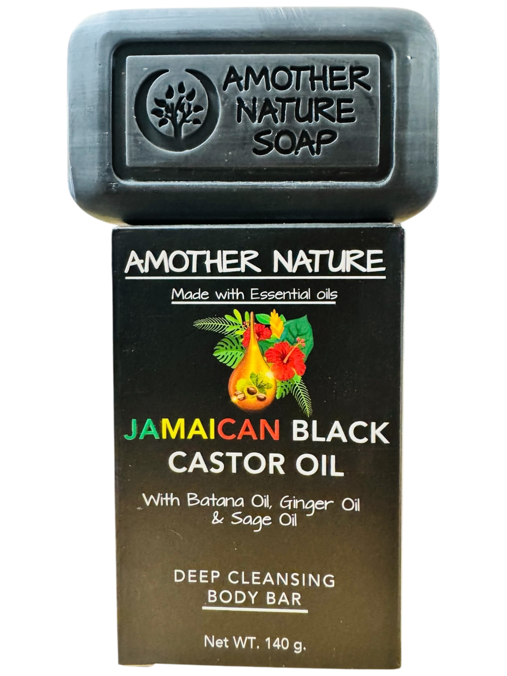 Jamaican Black Castor Oil Soap -Deep Cleansing Body Bar -(2 Pieces)