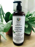 Coconut & Tea Tree -Body Wash Infuse with Green Tea Essential oil