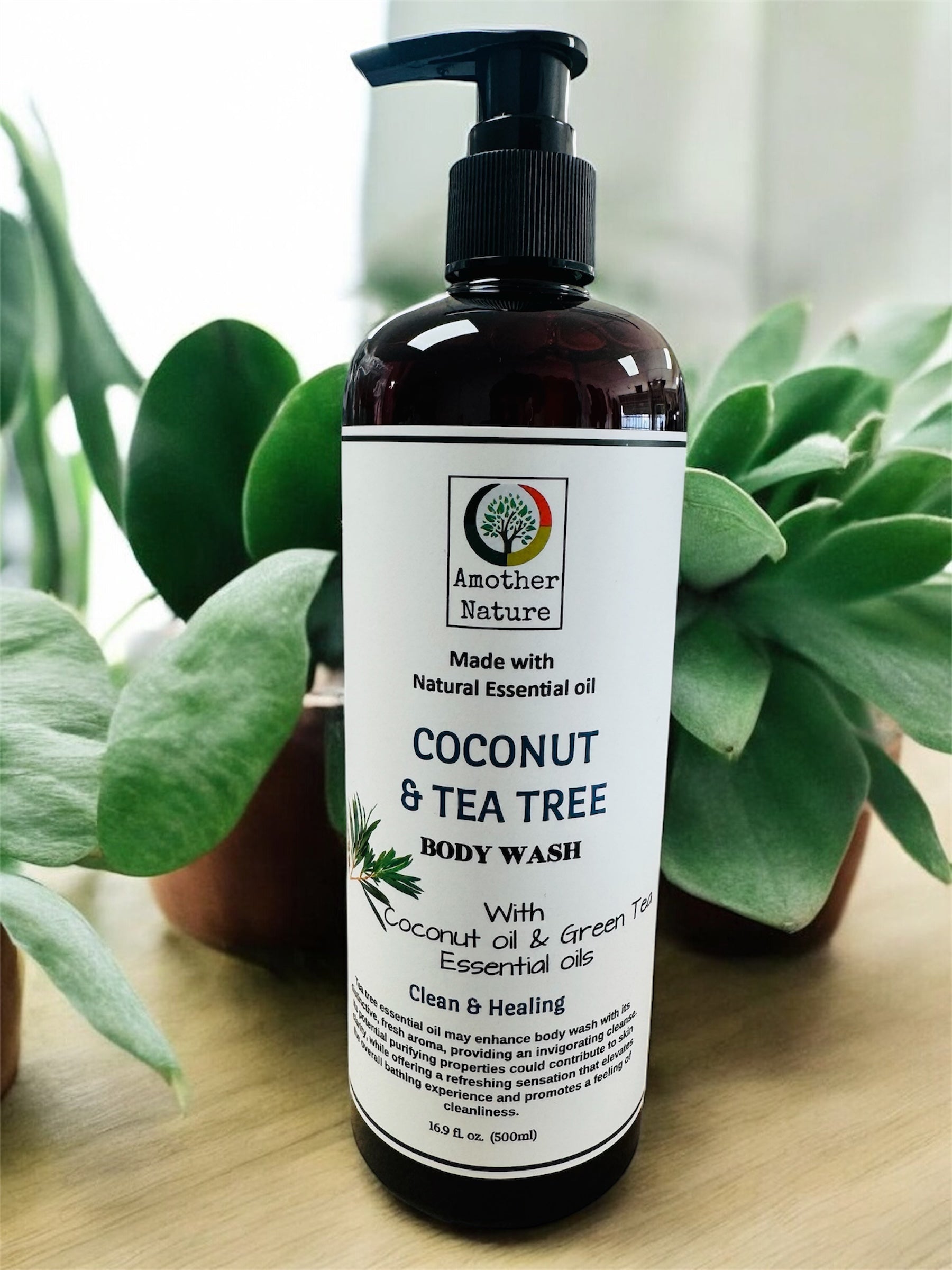 Coconut & Tea Tree -Body Wash Infuse with Green Tea Essential oil