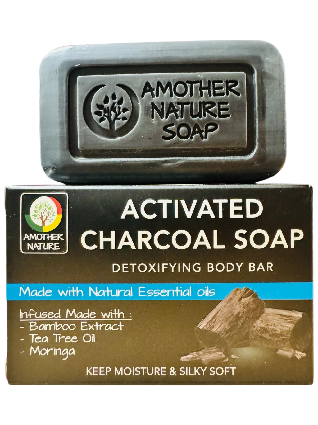 Activated Charcoal Soap- Detoxifying Body Bar -(2 Pieces)