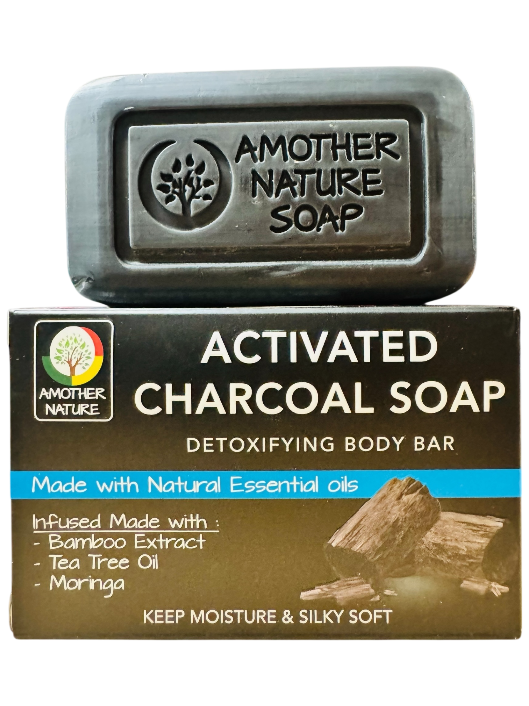 Activated Charcoal Soap- Detoxifying Body Bar -(2 Pieces)