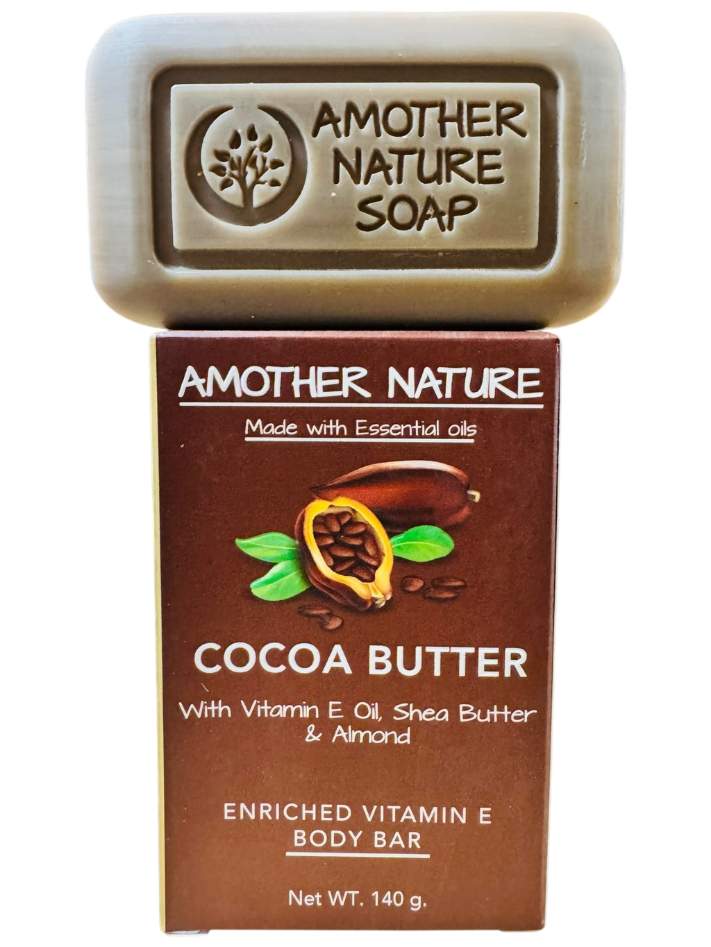 Cocoa Butter Soap -Enriched Vitamin E Body Bar -(2 Pieces)