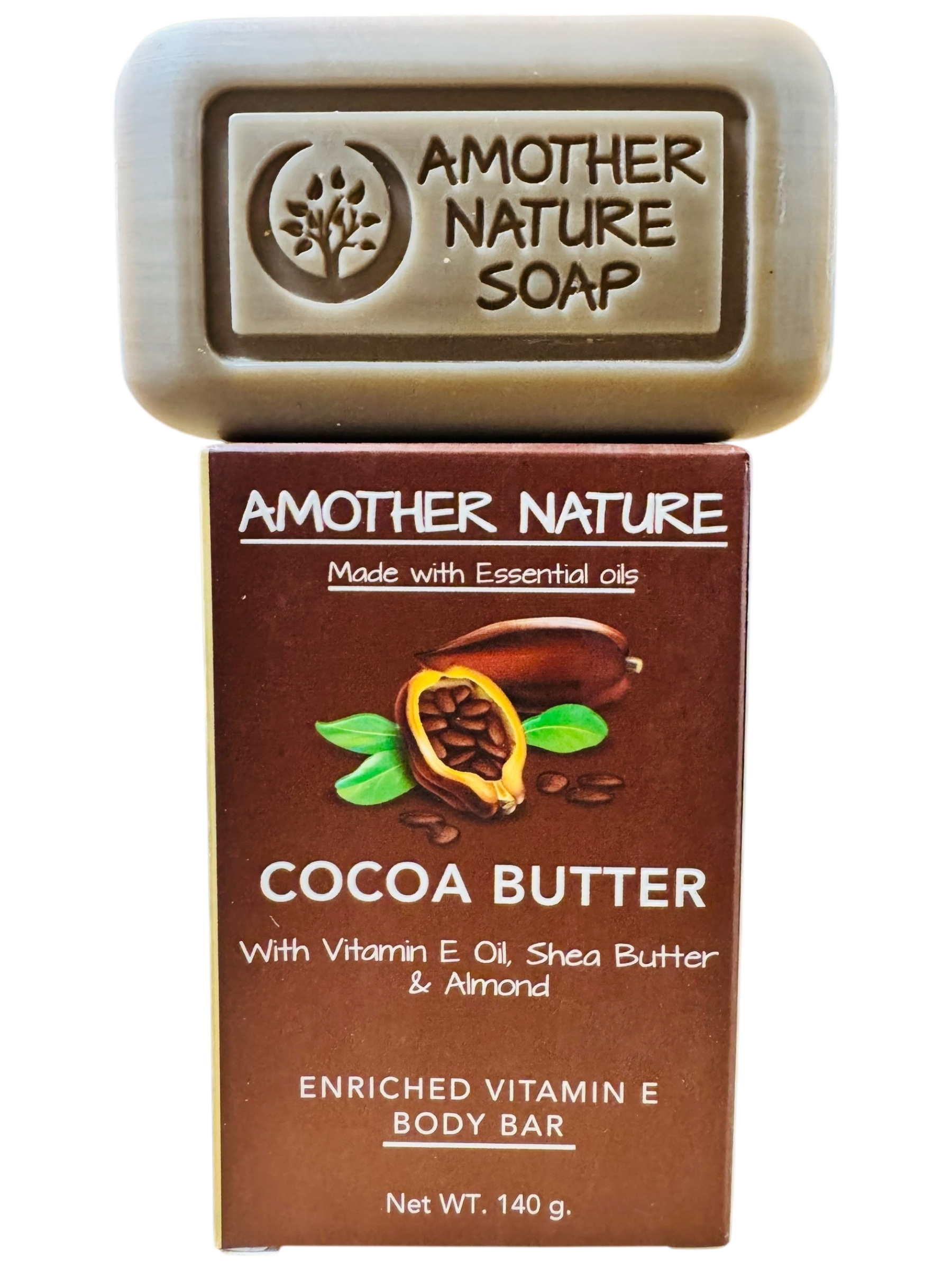 Cocoa Butter Soap -Enriched Vitamin E Body Bar -(2 Pieces)