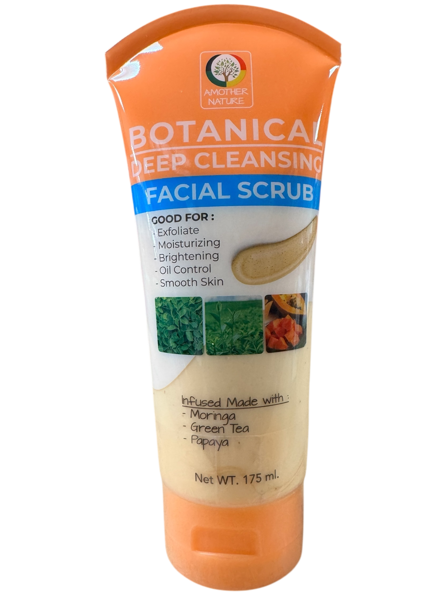 Facial Scrub -Botanical Deep Cleansing Infuse with Moringa, Green Tea & Papaya