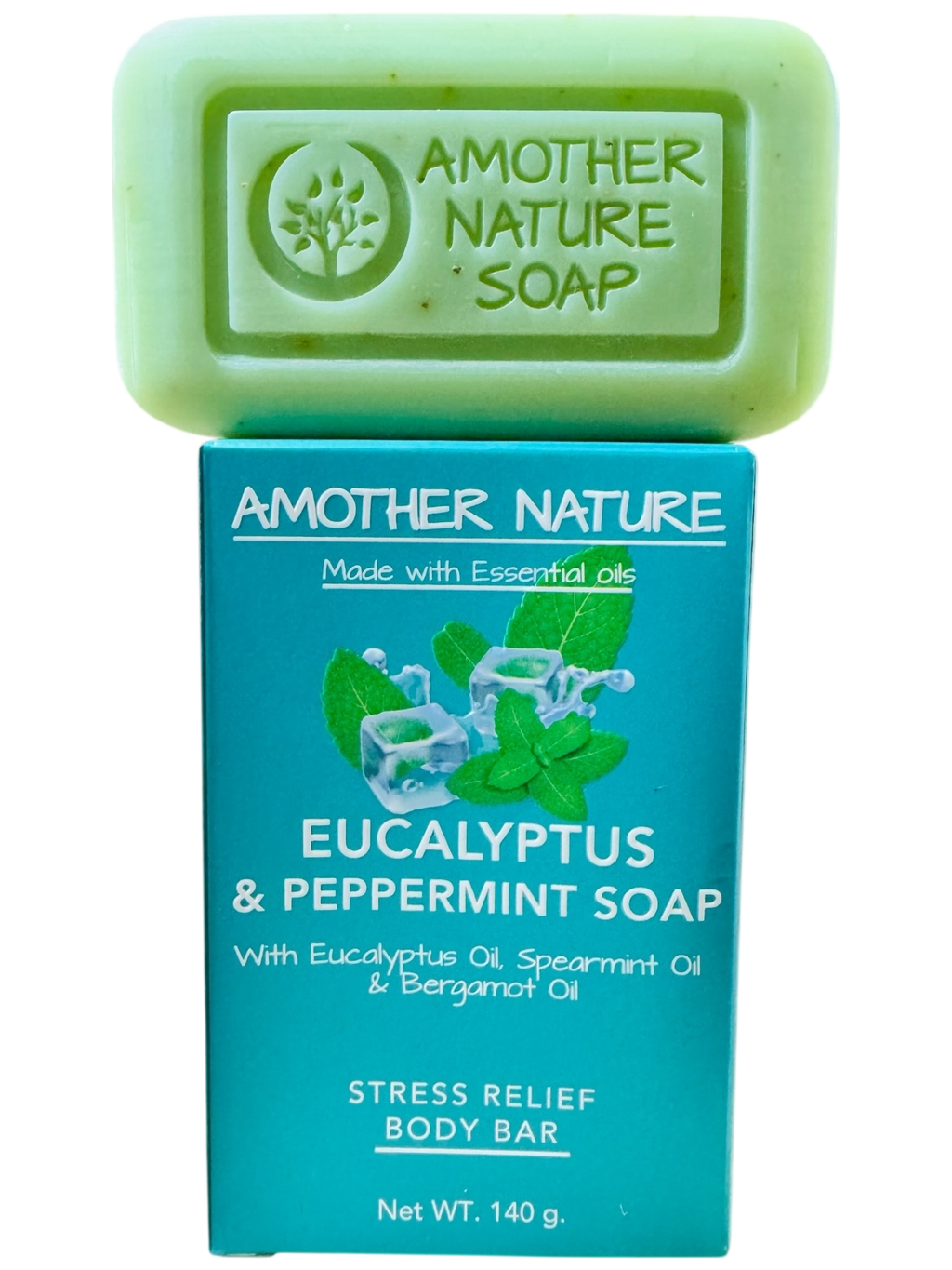 Eucalyptus & Peppermint Soap -Stress Relief Body Bar -(2 Pieces)