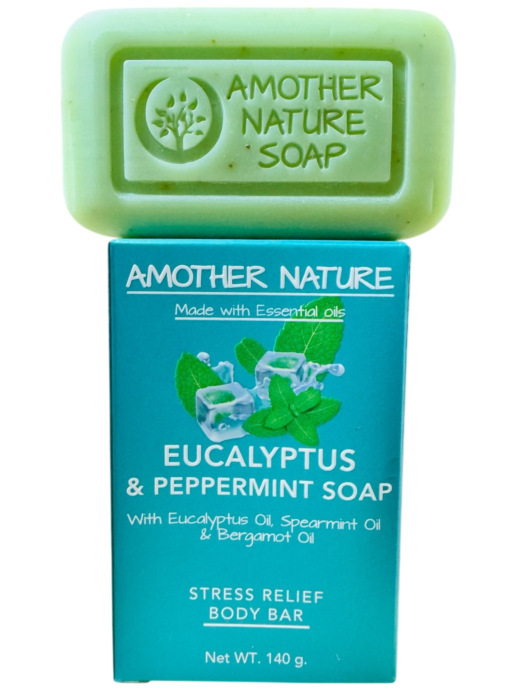Eucalyptus & Peppermint Soap -Stress Relief Body Bar -(2 Pieces)