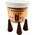 Frankincense & Myrrh Cone Incense - Fresh Hand Made