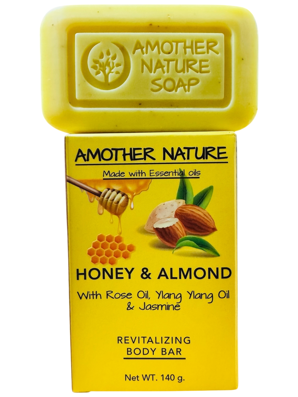 Honey & Almond Soap -Revitalizing Body Bar -(2 Pieces)