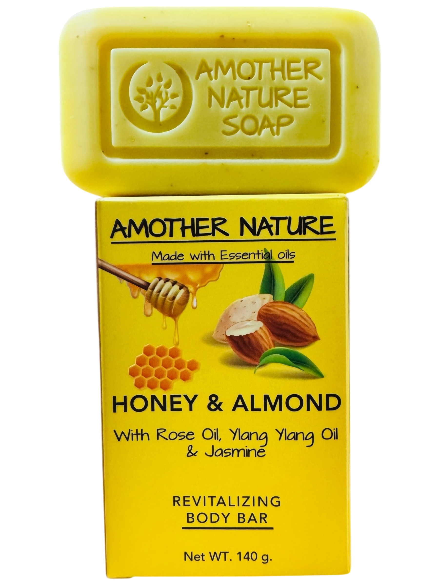 Honey & Almond Soap -Revitalizing Body Bar -(2 Pieces)