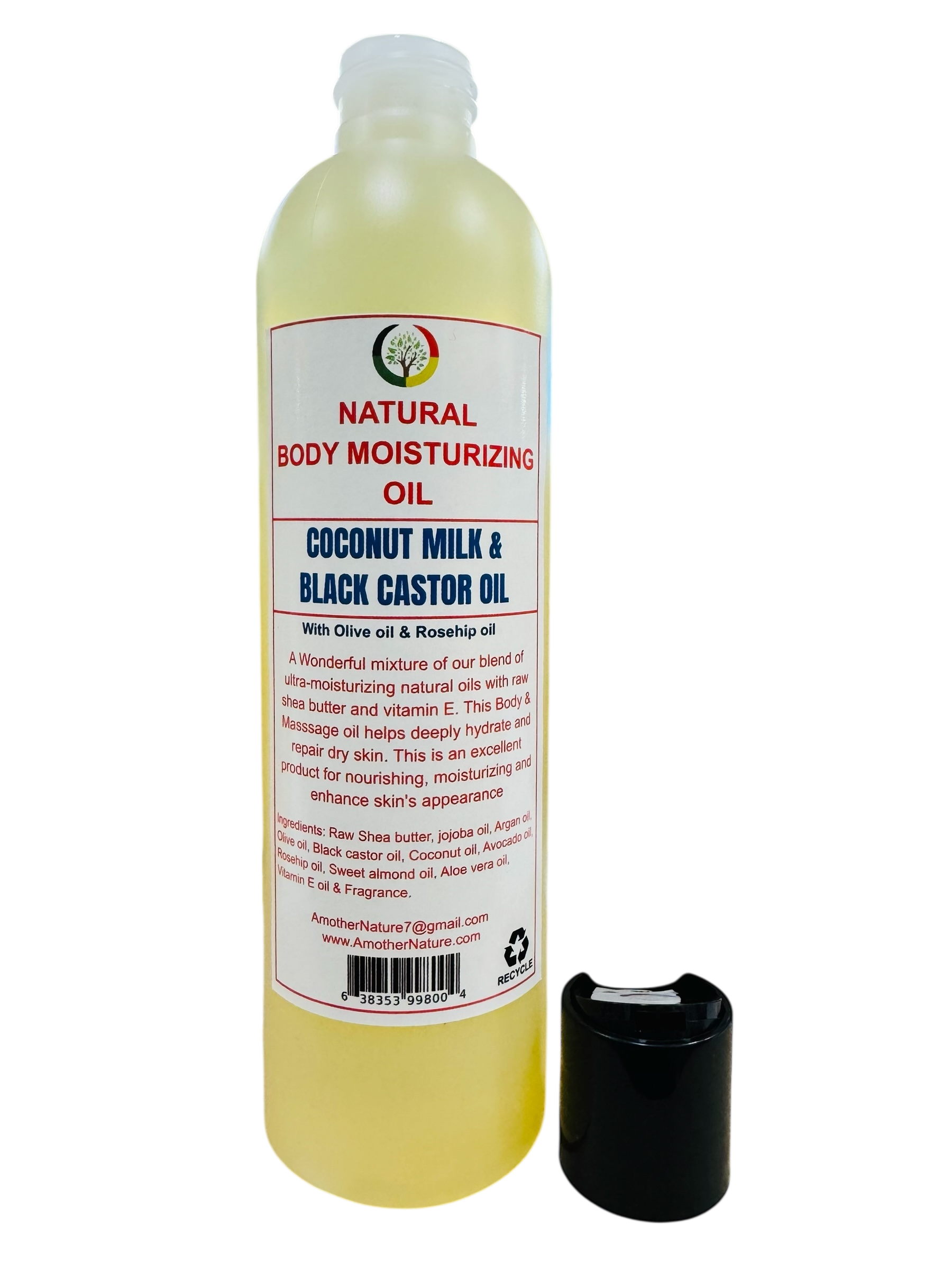 Coconut Milk & Black Castor oil- Natural Body Moisturizing oil