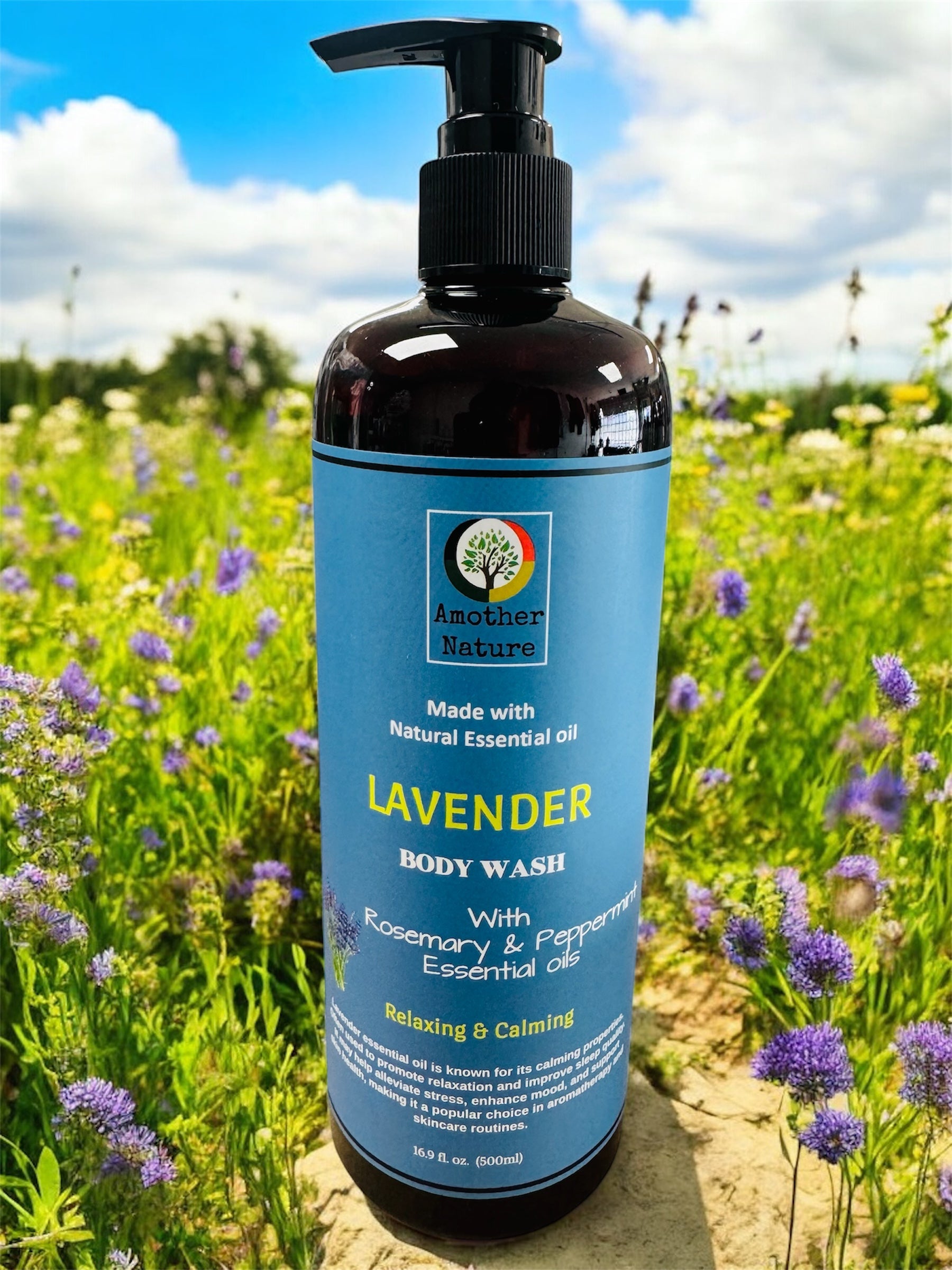 Lavender -Body Wash Infuse with Rosemary & Peppermint Essential oil