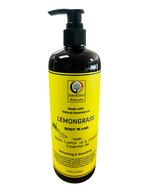 Lemongrass -Body Wash Infuse with Black Castor oil & Cedarwood Essential oil