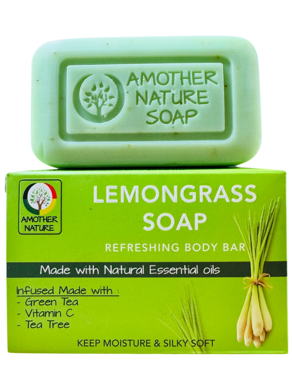 Lemongrass Soap- Refreshing Body Bar -(2 Pieces)