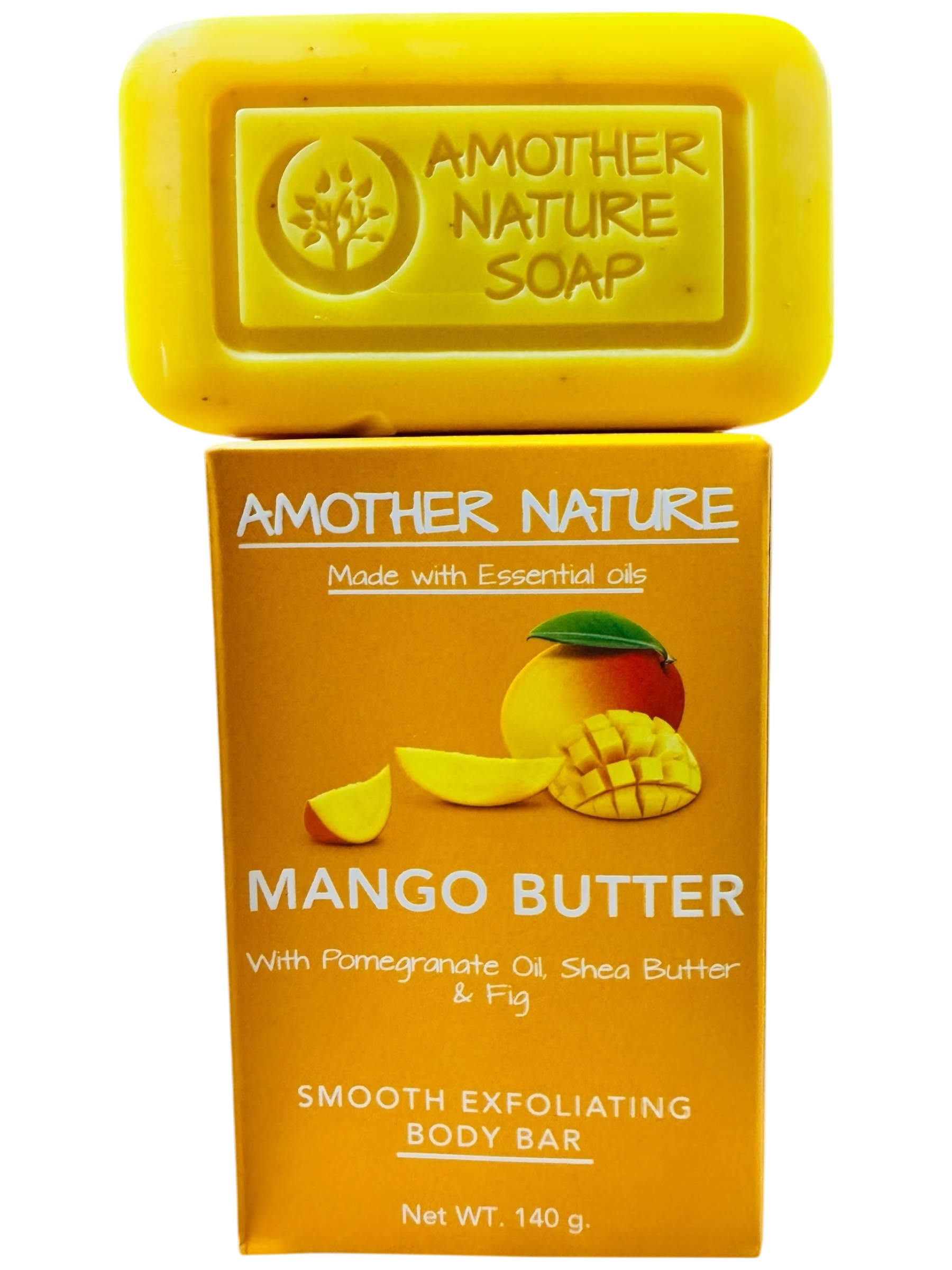 Mango Butter Soap -Smooth Exfoliating Body Bar -(2 Pieces)