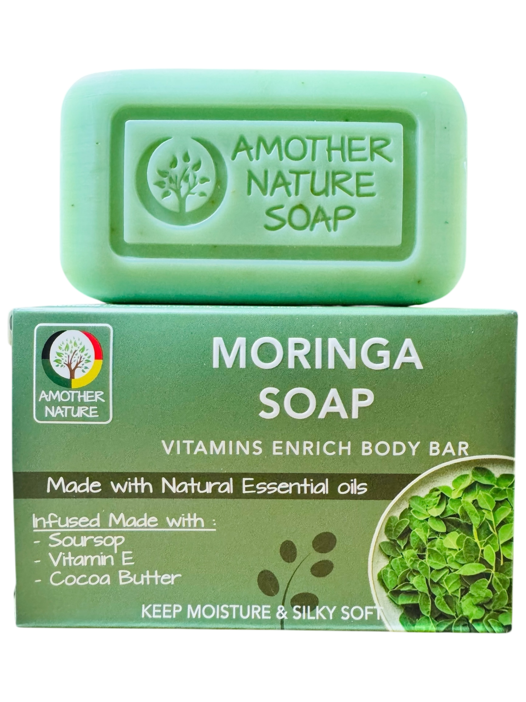 Moringa Soap -Vitamins Enrich Body Bar -(2 Pieces)