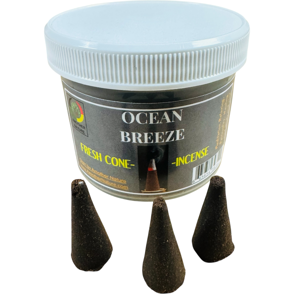 Ocean Breeze Cone Incense = Fresh Hand Made