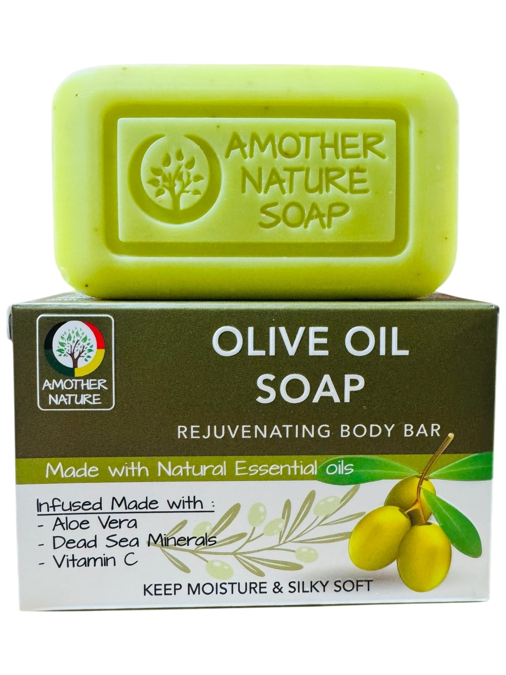 Olive Oil Soap -Rejuvenating Body Bar -(2 Pieces)