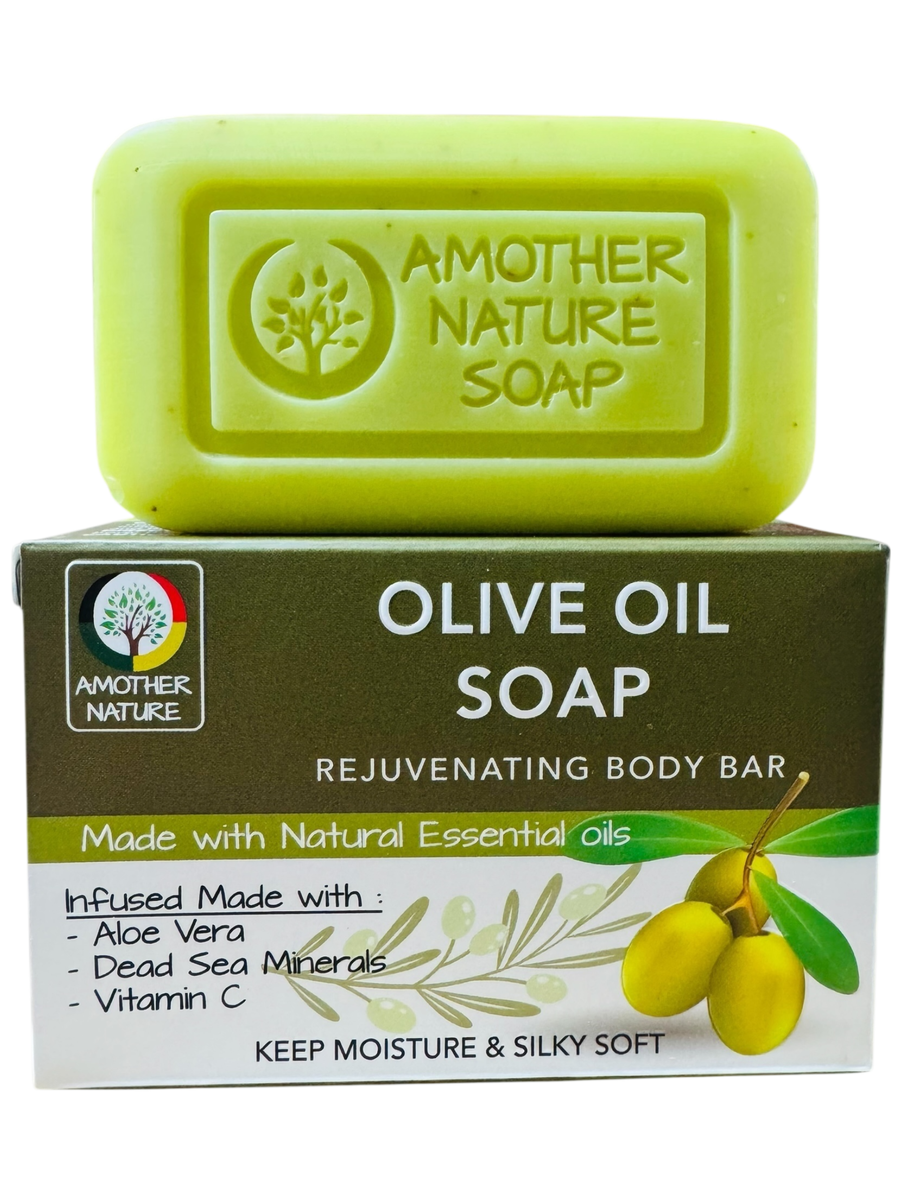 Olive Oil Soap -Rejuvenating Body Bar -(2 Pieces)