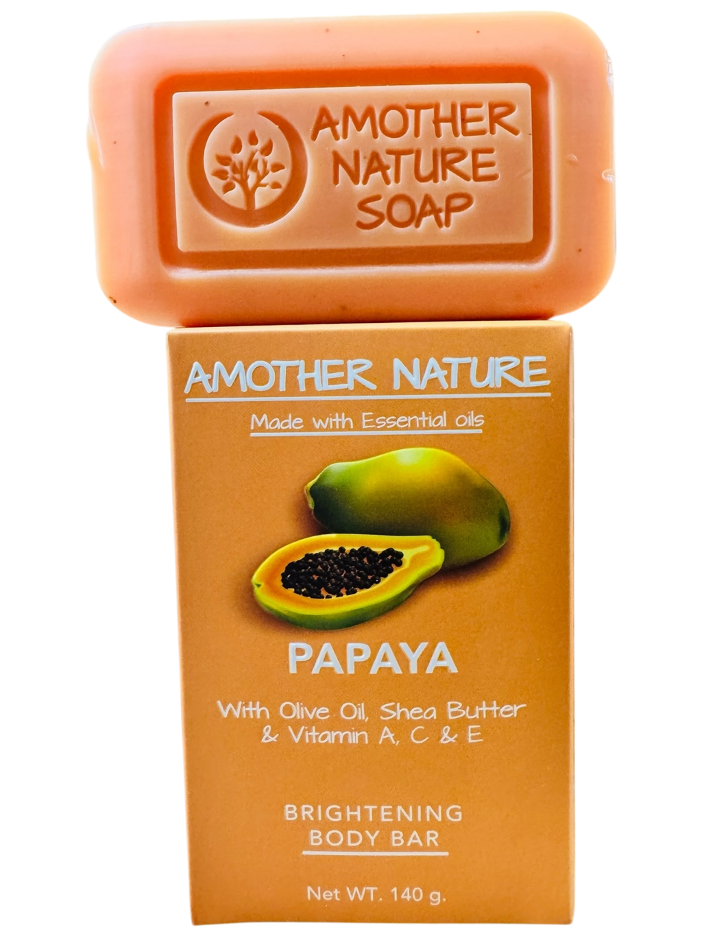 Papaya Soap -Brightening Body Bar -(2 Pieces)