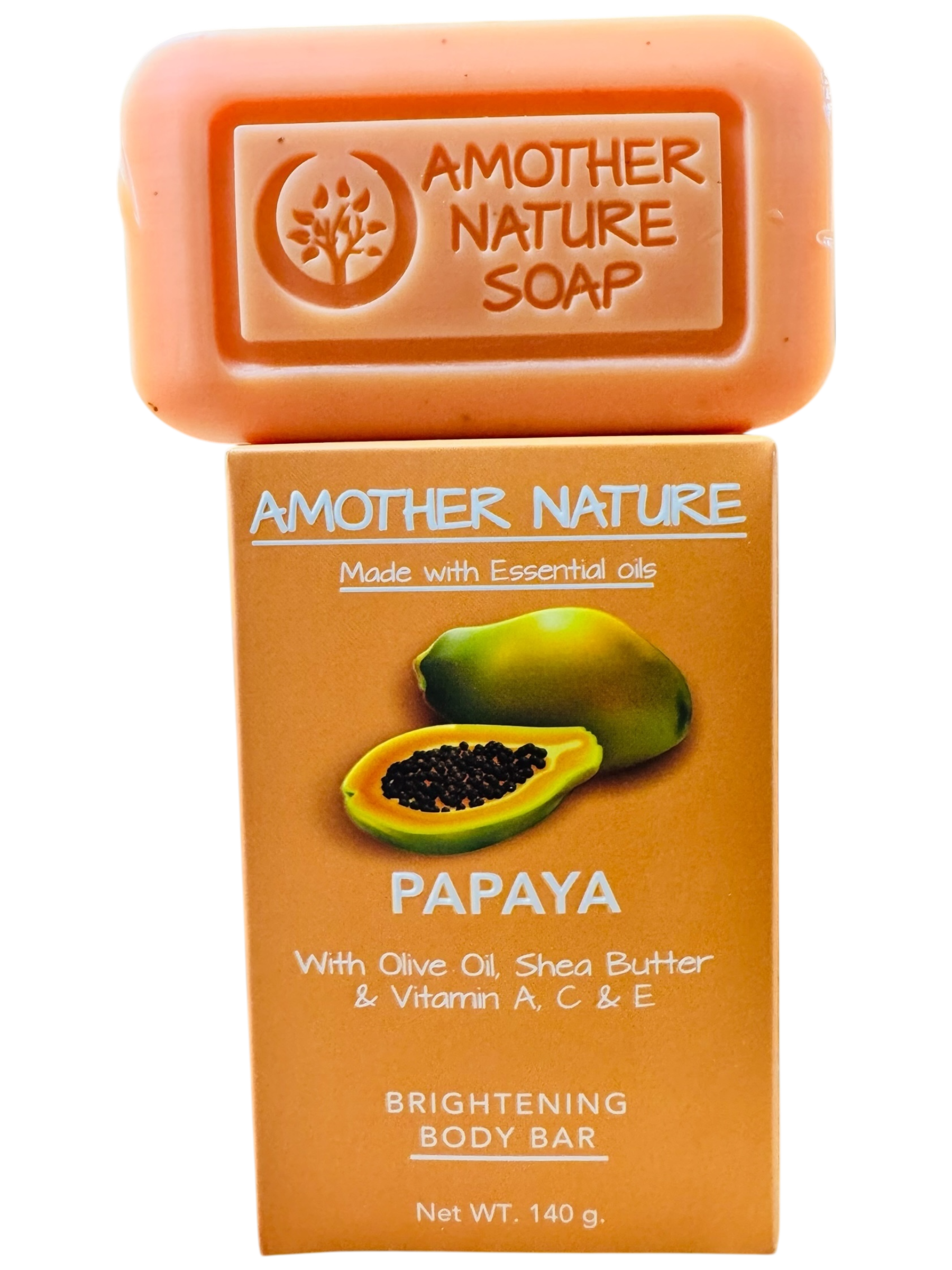 Papaya Soap -Brightening Body Bar -(2 Pieces)