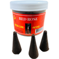 Red Rose Cone Incense - Fresh Hand Made