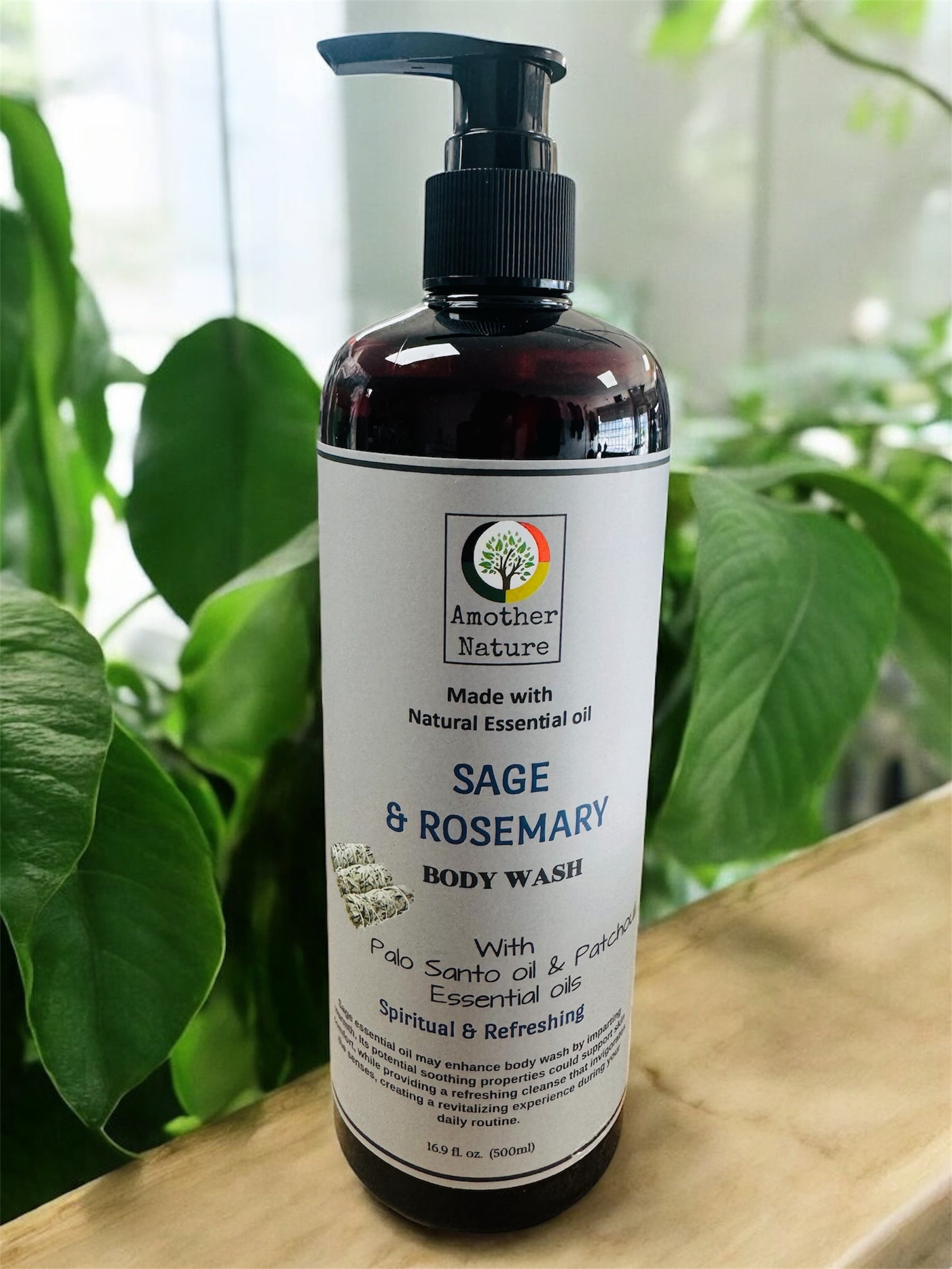 Sage & Rosemary -Body Wash Infuse with Palo Santo Oil & Patchouli Essential Oil