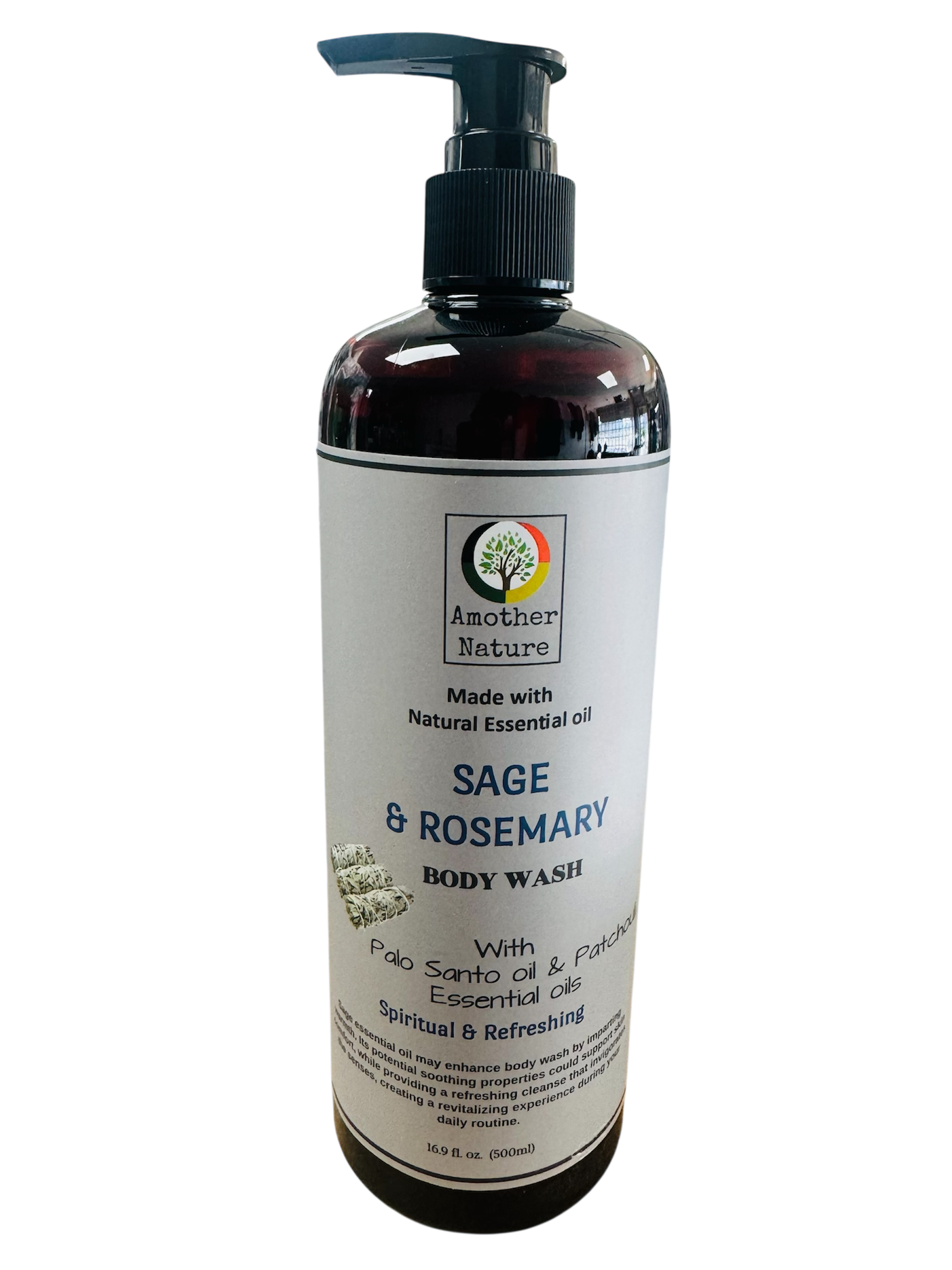 Sage & Rosemary -Body Wash Infuse with Palo Santo Oil & Patchouli Essential Oil