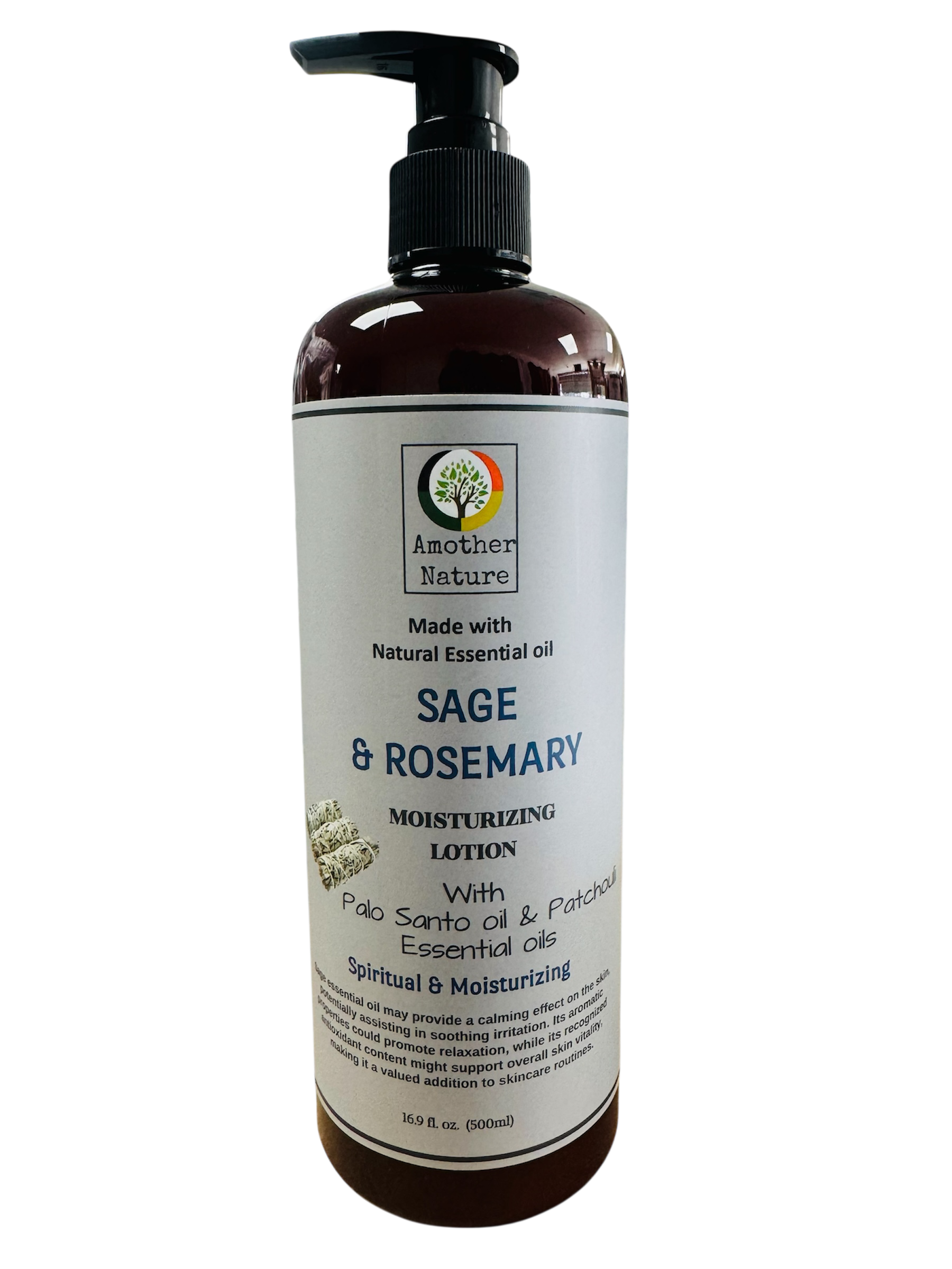 Sage & Rosemary -Body Lotion Infuse with Palo Santo Oil & Patchouli Essential Oil