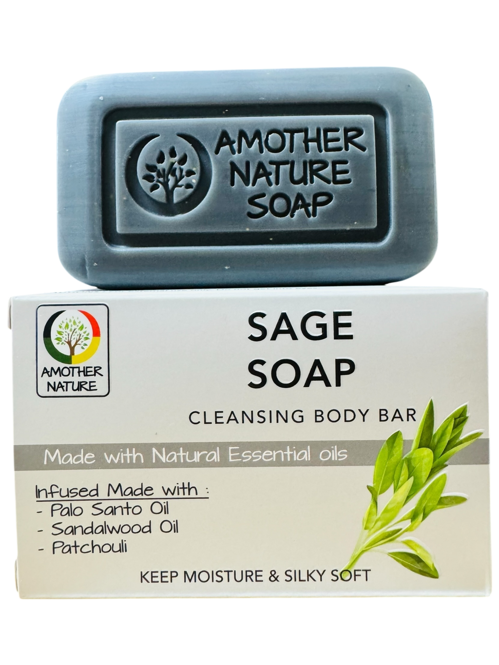Sage Soap -Cleansing Body Bar -(2 Pieces)