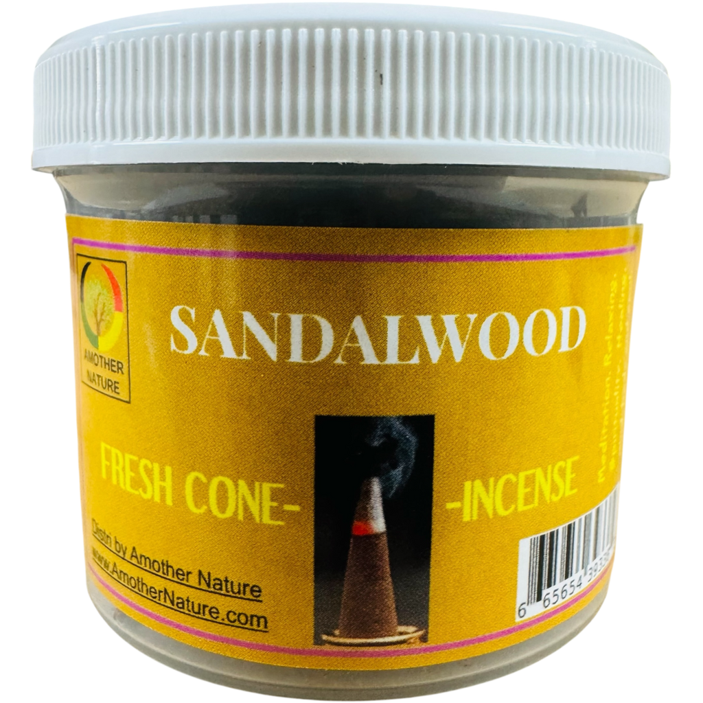 Sandalwood Cone Incense - Fresh Hand Made