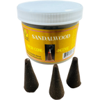 Sandalwood Cone Incense - Fresh Hand Made