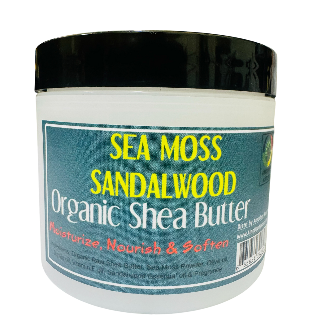 Sea Moss & Sandalwood -Organic Shea Butter Whipped