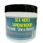 Sea Moss & Sandalwood -Organic Shea Butter Whipped