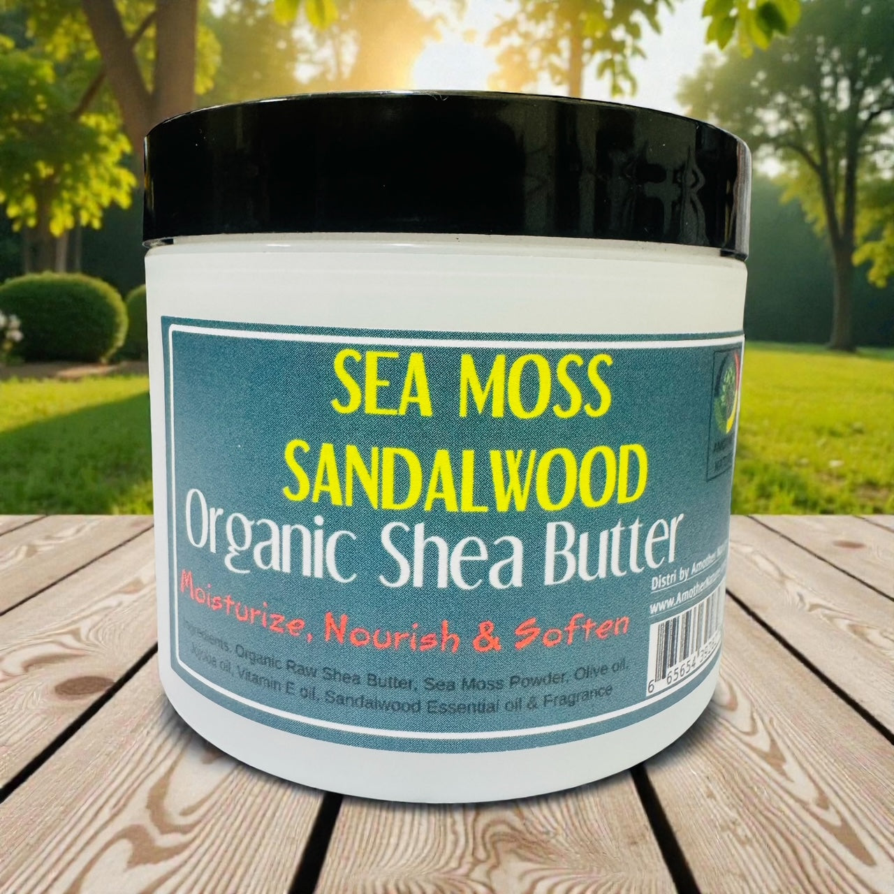 Sea Moss & Sandalwood -Organic Shea Butter Whipped