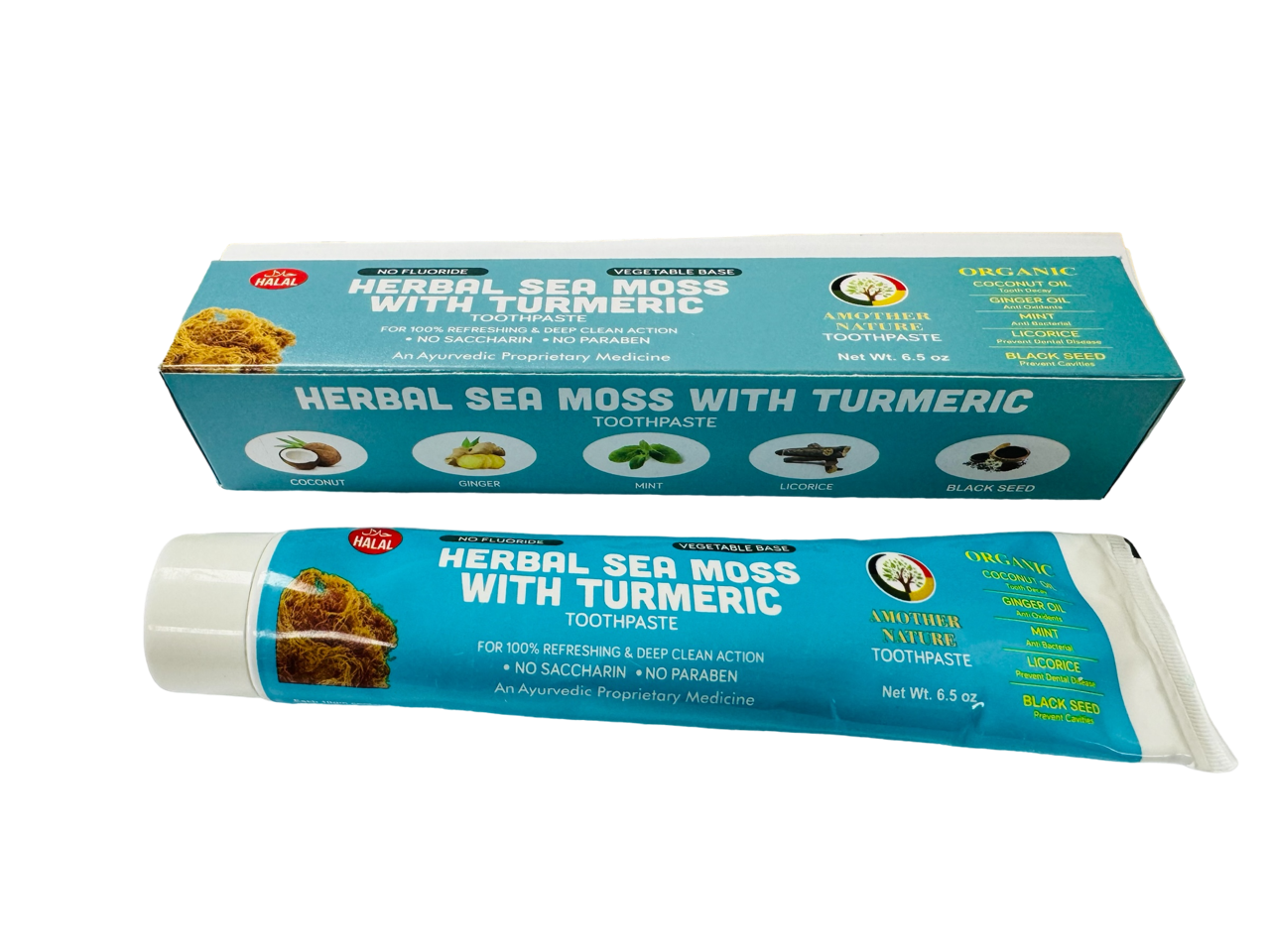 Herbal Sea Moss & Turmeric Toothpaste