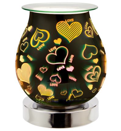 3D Extra Fancy Touch Electric Oil Burner (Heart Design)
