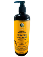 Turmeric & Sea Moss -Body Wash Infuse with Ginger Essential oil
